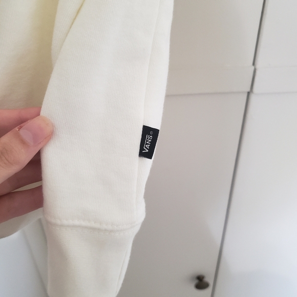 Vans The Original Off The Wall Hoodie Sweatshirt Pullover White Small - Picture 4 of 5